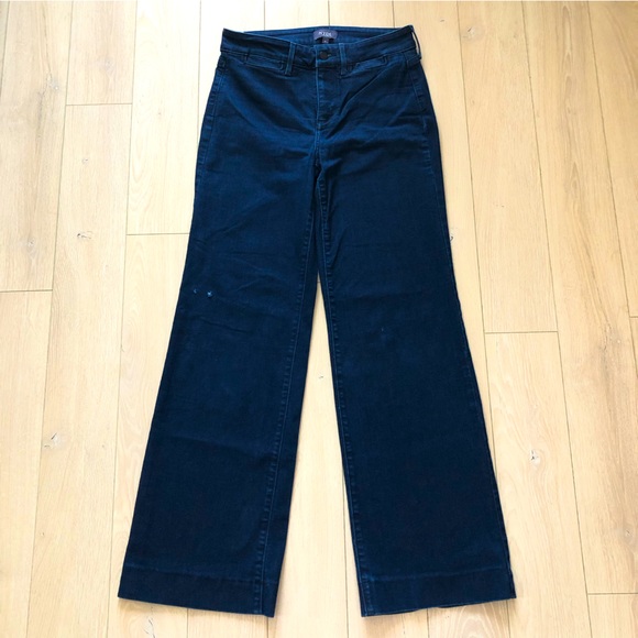 NYDJ Denim - NYDJ Wide Leg High Rise Jeans in Indigo Blue Size 4 Not Your Daughters Jeans